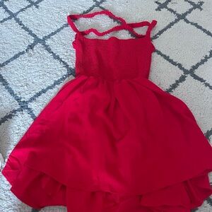 Red Sleeveless Dress